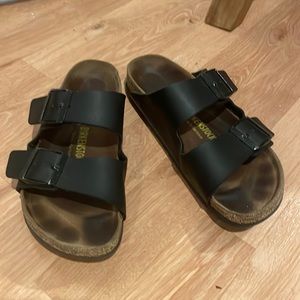 Black Birkenstock Sandal. Size 38 (I wear a size 7 but size up in these)